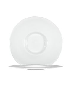 APHROS Piatto gourmet bianco lucido e matt Ø cm 31