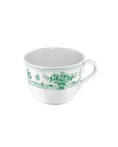 ANTHIROS Tazza da caffè bianca e verde cl 10