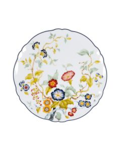 FLORENTIUS Piatto rotondo bianco e blu Ø cm 32