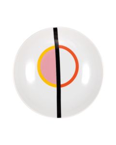 GEOMETRIKÓS Piatto fondo ocra Ø cm 21 h cm 5 