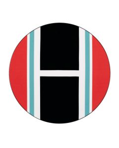 GEOMETRIKÓS Piatto rotondo rosso Ø cm 32