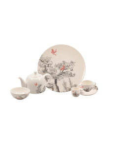 KERASIA Servizio piatti decorati