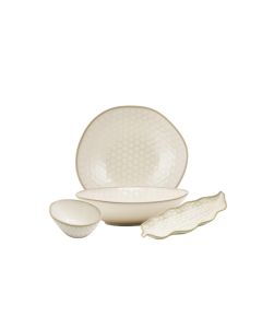 KYPSELI Servizio Piatti colore beige