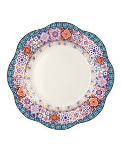 LE COQ PORCELAINE Anemone Piatto frutta con decoro Ebe Ø cm 20,5