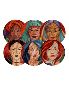 LE COQ PORCELAINE Animae Piatto pane con decoro misto Ø cm 16