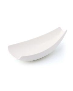 LE COQ PORCELAINE Cassiopea Coppa a barca color avorio cm 23,5x11,5