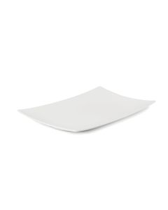 LE COQ PORCELAINE Cassiopea Vassoio rettangolare color avorio cm 20,5x12,5