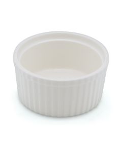 LE COQ PORCELAINE Efeso Stampo soufflè festonato color avorio Ø cm 9 h cm 4,5