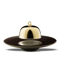 LE COQ PORCELAINE Ekate Cupola oro Ø cm 13,5 h cm 9,5