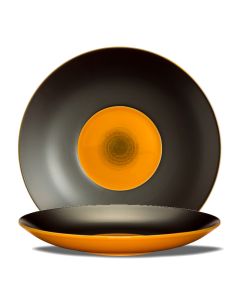 LE COQ PORCELAINE Ekate Piatto presentazione arancione Ø cm 30,5 h cm 4,5