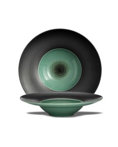 LE COQ PORCELAINE Ekate Pasta bowl verde opale Ø cm 24 h cm 5