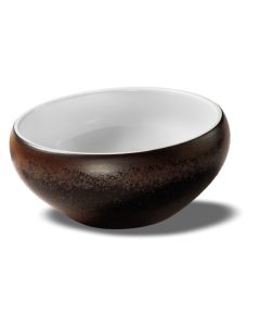 LE COQ PORCELAINE Estia Coppa rotonda color ruggine Ø cm 18 h cm 8