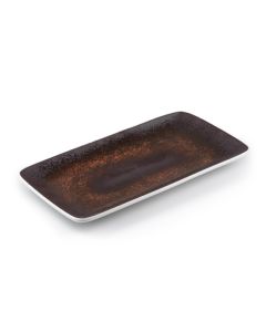 LE COQ PORCELAINE Estia Vassoio rettangolare color ruggine cm 29,5x16