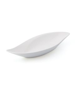 LE COQ PORCELAINE Febe Coppa foglia color avorio cm 31x13 h cm 5