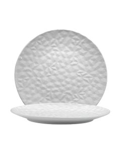 HESPERIS Piatto rotondo color avorio Ø cm 30,5