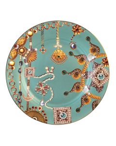 LE COQ PORCELAINE Lithos Piatto rotondo salvia &Oslash; cm 30