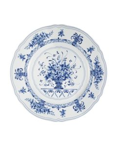 NEOS ANTHIROS Piatto frutta bianco e blu Ø cm 20,5