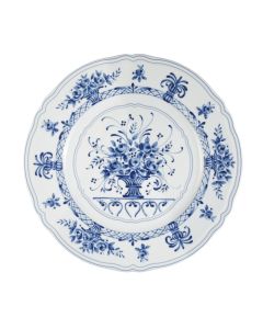 NEOS ANTHIROS Piatto rotondo bianco e blu Ø cm 32