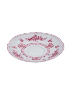 NEOS ANTHIROS Piattino per tazza da tè bianco e porpora Ø cm 15
