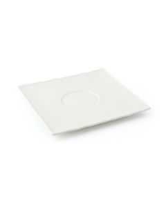 LE COQ PORCELAINE Oniros Piattino quadro per Tazza tèda 20 cl color avorio cm 14x14