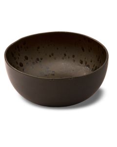 LE COQ PORCELAINE Phobos Coppa rotonda alta marrone con puntini reattivi ruggine Ø cm 15 h cm 7
