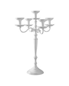 LE COQ PORCELAINE Stylos Candelabro bianco 5 fiamme h cm 69