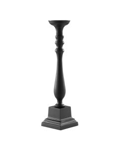 LE COQ PORCELAINE Stylos Candelabro nero matt 1 fiamma h cm 38,5