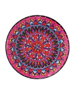 POLYCHROMOS Tovaglietta segnaposto in melamina magenta decoro mandala Ø cm 34