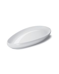 LE COQ PORCELAINE Ninfa Vassoio goccia bianco lucido cm 32,5x18 h cm 3,5