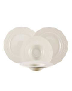 SKALISTOS Servizio piatti avorio decorati