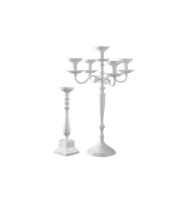 STYLOS Candelabri colore bianco